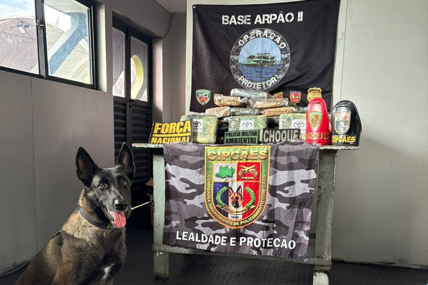 Base Arpão 2 apreende mais de 42 quilos de skunk escondidos em encomendas no rio Solimões